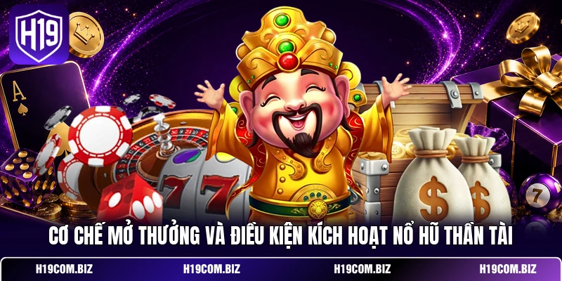 Cơ chế mở thưởng và điều kiện kích hoạt Nổ Hũ Thần Tài