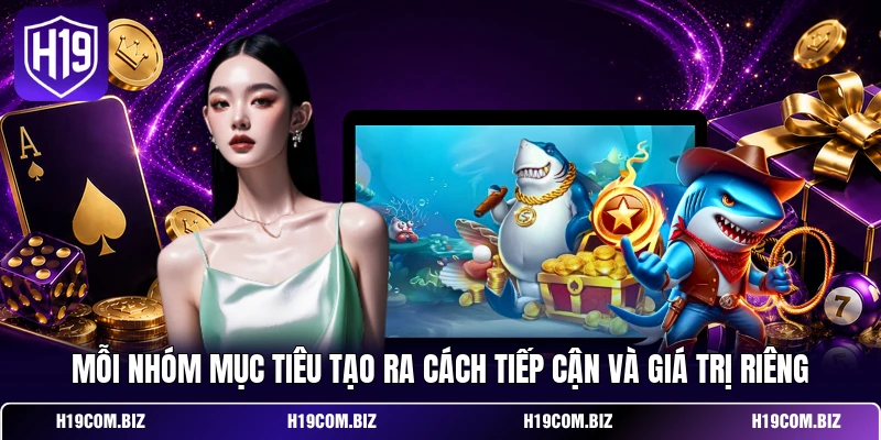 Bắn Cá Xèng H19: Khám Phá Luật Chơi Và Cách Tính Điểm 3 Mỗi nhóm mục tiêu tạo ra cách tiếp cận và giá trị riêng